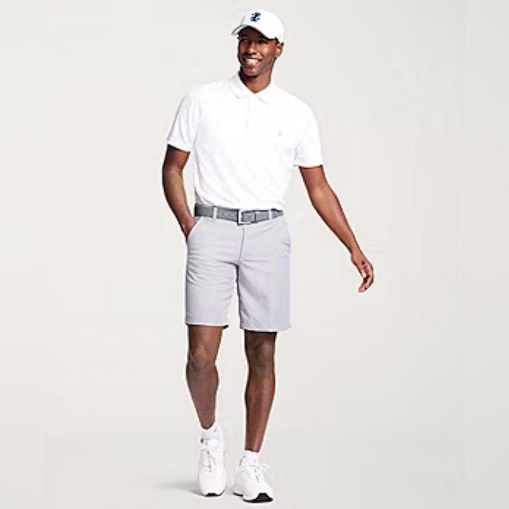 IZOD Golf Grid Mens Regular Fit Short Sleeve Polo Shirt SZ XL